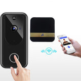 Maxbell 1080P HD Video Doorbell Wide Angle No Hard-Wiring Battery Powered for Home Black