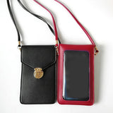 Women Crossbody Shoulder Bag Touch Screen Phone Purse Wallet Case Red