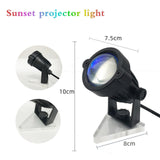 Maxbell Sunset Lamp Projection Sunset Light Projector Night Light US sunset