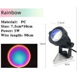 Maxbell Sunset Lamp Projection Sunset Light Projector Night Light US Rainbow