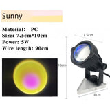Maxbell Sunset Lamp Projection Sunset Light Projector Night Light US Sun