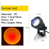 Maxbell Sunset Lamp Projection Sunset Light Projector Night Light US sunset red