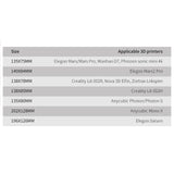 Maxbell Spring Steel Sheet & Magnetic Sheet Heatbed Parts for SLA  135x80mm