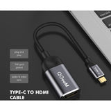 Maxbell USB 3.1 USB C to HDMI Adapter 4K Cable 4K@30Hz Compatible with MacBook Pro