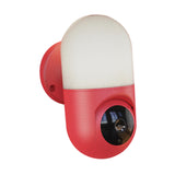 Maxbell Camera Wall Lamp IP Wireless 360 Degree Night Vision Auto Tracking US Red