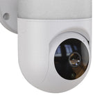 Maxbell Camera Wall Lamp IP Wireless 360 Degree Night Vision Auto Tracking US White