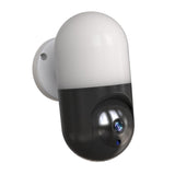 Maxbell Camera Wall Lamp IP Wireless 360 Degree Night Vision Auto Tracking US Black