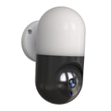 Maxbell Camera Wall Lamp IP Wireless 360 Degree Night Vision Auto Tracking US Black