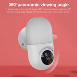 Maxbell Indoor WiFi Camera Home 1080P IP System Wireless 360Degree Rotating UK White