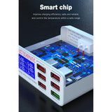 Maxbell Multiple 6-Port USB Charger Phone Charger Adapter QC3.0 Fast Charger US Plug