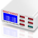 Maxbell Multiple 6-Port USB Charger Phone Charger Adapter QC3.0 Fast Charger AU Plug