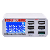 Maxbell Multiple 6-Port USB Charger Phone Charger Adapter QC3.0 Fast Charger AU Plug