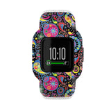 Maxbell Children Silicone Band Strap Belt Fit for GarminFit JR3 Peacock