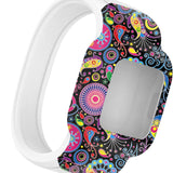 Maxbell Children Silicone Band Strap Belt Fit for GarminFit JR3 Peacock