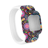 Maxbell Children Silicone Band Strap Belt Fit for GarminFit JR3 Peacock