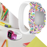 Maxbell Children Silicone Band Strap Belt Fit for GarminFit JR3 Facial Makeup