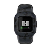 Maxbell Children Silicone Band Strap Belt Fit for GarminFit JR3 Camouflage Grey