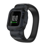 Maxbell Children Silicone Band Strap Belt Fit for GarminFit JR3 Camouflage Grey