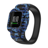 Maxbell Children Silicone Band Strap Belt Fit for GarminFit JR3 Camouflage Blue