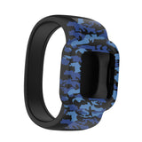 Maxbell Children Silicone Band Strap Belt Fit for GarminFit JR3 Camouflage Blue