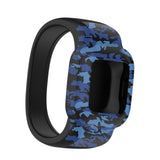 Maxbell Children Silicone Band Strap Belt Fit for GarminFit JR3 Camouflage Blue