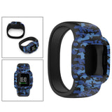 Maxbell Children Silicone Band Strap Belt Fit for GarminFit JR3 Camouflage Blue