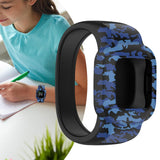 Maxbell Children Silicone Band Strap Belt Fit for GarminFit JR3 Camouflage Blue