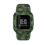 Maxbell Children Silicone Band Strap Belt Fit for GarminFit JR3 Camouflage Green