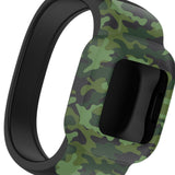Maxbell Children Silicone Band Strap Belt Fit for GarminFit JR3 Camouflage Green