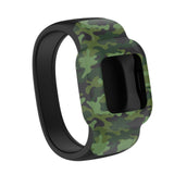 Maxbell Children Silicone Band Strap Belt Fit for GarminFit JR3 Camouflage Green