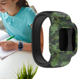Maxbell Children Silicone Band Strap Belt Fit for GarminFit JR3 Camouflage Green