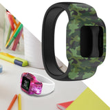 Maxbell Children Silicone Band Strap Belt Fit for GarminFit JR3 Camouflage Green