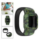 Maxbell Children Silicone Band Strap Belt Fit for GarminFit JR3 Camouflage Green