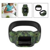Maxbell Children Silicone Band Strap Belt Fit for GarminFit JR3 Camouflage Green