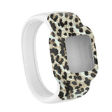 Maxbell Children Silicone Band Strap Belt Fit for GarminFit JR3 Leopard