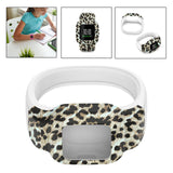 Maxbell Children Silicone Band Strap Belt Fit for GarminFit JR3 Leopard
