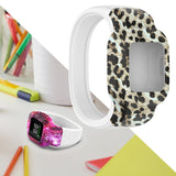 Maxbell Children Silicone Band Strap Belt Fit for GarminFit JR3 Leopard