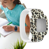 Maxbell Children Silicone Band Strap Belt Fit for GarminFit JR3 Leopard