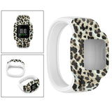 Maxbell Children Silicone Band Strap Belt Fit for GarminFit JR3 Leopard