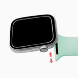 Maxbell Nurses Brooch Pin Silicone Band Strap for iWatch 4 5 6 Purple 42 or 44mm