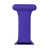 Maxbell Nurses Brooch Pin Silicone Band Strap for iWatch 4 5 6 Purple 42 or 44mm