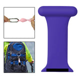 Maxbell Nurses Brooch Pin Silicone Band Strap for iWatch 4 5 6 Purple 42 or 44mm
