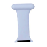 Maxbell Nurses Brooch Pin Silicone Band Strap for iWatch 4 5 6 Sky Blue 38 or 40mm