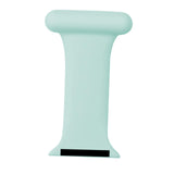 Maxbell Nurses Brooch Pin Silicone Band Strap for iWatch 4 5 6 Light Green 38 40mm