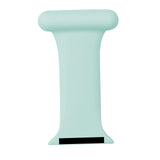 Maxbell Nurses Brooch Pin Silicone Band Strap for iWatch 4 5 6 Light Green 38 40mm