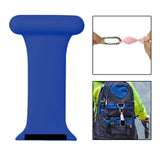 Maxbell Nurses Brooch Pin Silicone Band Strap for iWatch 4 5 6 Blue 42 or 44mm