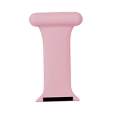 Maxbell Nurses Brooch Pin Silicone Band Strap for iWatch 4 5 6 Pink 42 or 44mm