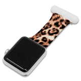 Maxbell Nurse Brooch Pin Silicone Band Watch Strap Fit for iWatch 4 5 6 A 42 or 44mm