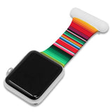 Maxbell Nurse Brooch Pin Silicone Band Watch Strap Fit for iWatch 4 5 6 D 42 or 44mm