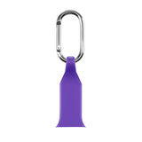 Maxbell Nurse Carabiner Silicone Band Strap Fit for iWatch 4 5 6 Purple 42 or 44mm